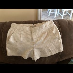 Banana republic gold shimmer shorts